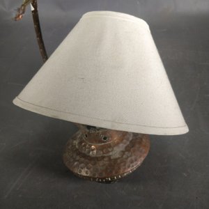 Lámpara de Techo Antigua de Cobre y Bronce con Pantalla - imagen 5