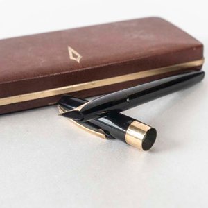 Pluma Fuente Sheaffer Oro 14k con Estuche Original - imagen 2