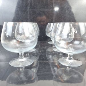 Set de 6 Copas de Vidrio con Diseño de Estrellas - imagen 4