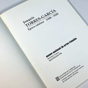 Libro "J. Torres García, Época Catalana (1908-1928)" con Decoración de Hombre con Pipa - imagen 2