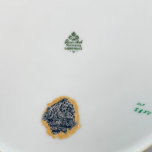 Plato de Porcelana Rosenthal "Chippendale" con Decoración de Frutos y Asas - imagen 3
