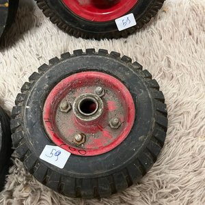 4 Ruedas para Carretilla de Goma y Metal, Varias Medidas - imagen 5