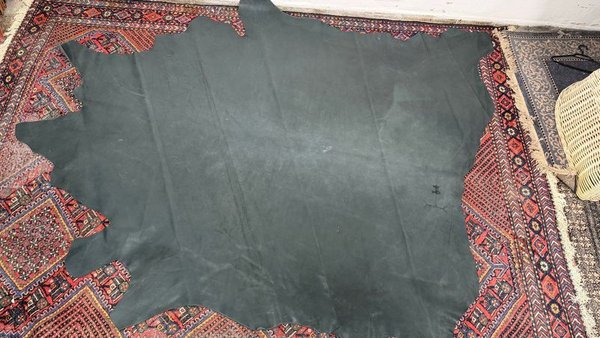 Cuero Negro Entero para Tapicería