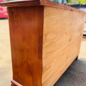 Cómoda de madera con 7 cajones, lustre oscuro - imagen 3