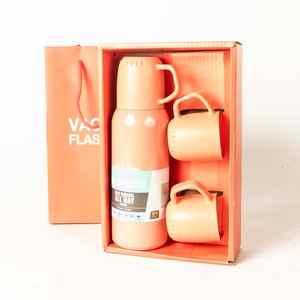 Lote siguiente: Set de Termo de 500 ml con Dos Tazas Naranja