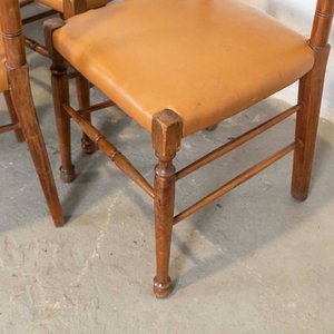 Seis Sillas Estilo Provenzal con Asientos de Cuerina - imagen 2