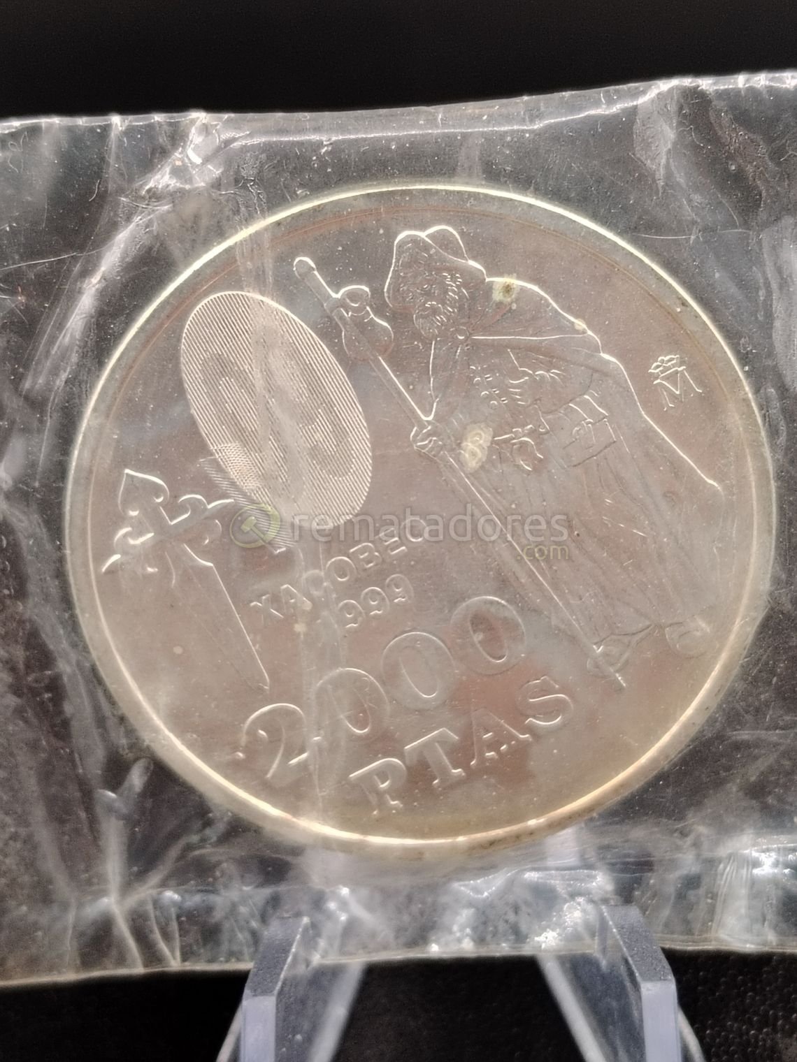Moneda Conmemorativa Juan Carlos I de España 2000 PTAS 1999