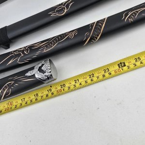 Set de 3 Katanas Decorativas con Dragones Dorados - imagen 8
