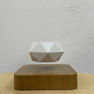 Maceta Flotante Magnética Geométrica Blanca - imagen 2