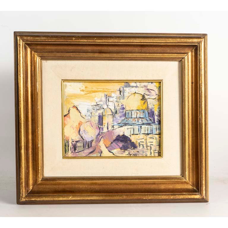 Óleo "Jerusalén" de Catarivas - Pintura en marco