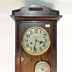 Reloj de Pared con Caja de Roble, Péndulo y Llave - imagen 3
