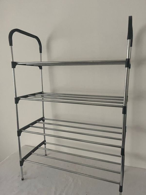 Zapatera de metal con estanterías ajustables - imagen 2