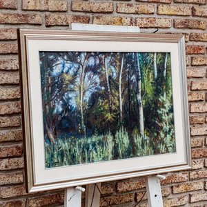 Pintura "Bosque" al Óleo por Sergio Curto (70x50 cm) - imagen 3