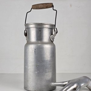 Lote anterior: Tarro Lechero Vintage de Aluminio con Asa de Madera