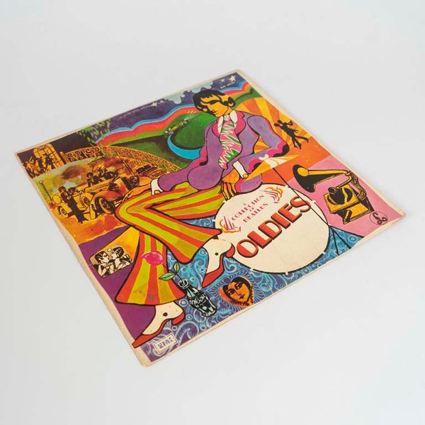 Disco de Vinilo LP "Oldies" The Beatles - Tapa de Cartón Rara de Uruguay - imagen 1