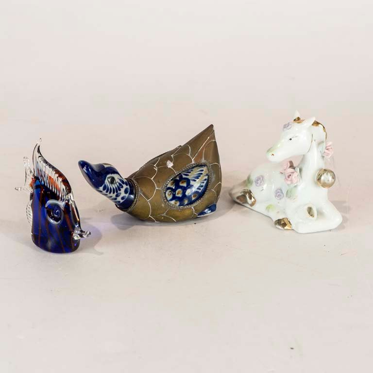 Lote anterior: Decoración de porcelana, Murano y cerámica con metal