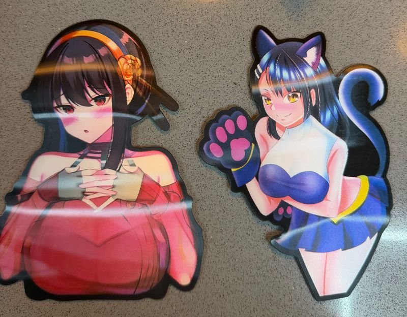 Set de 2 Stickers de Personajes Anime