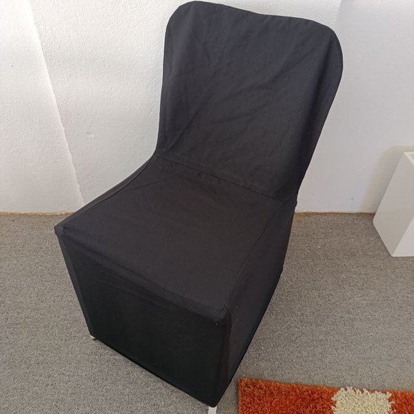 Fundas para sillas en tela de color negro - imagen 1