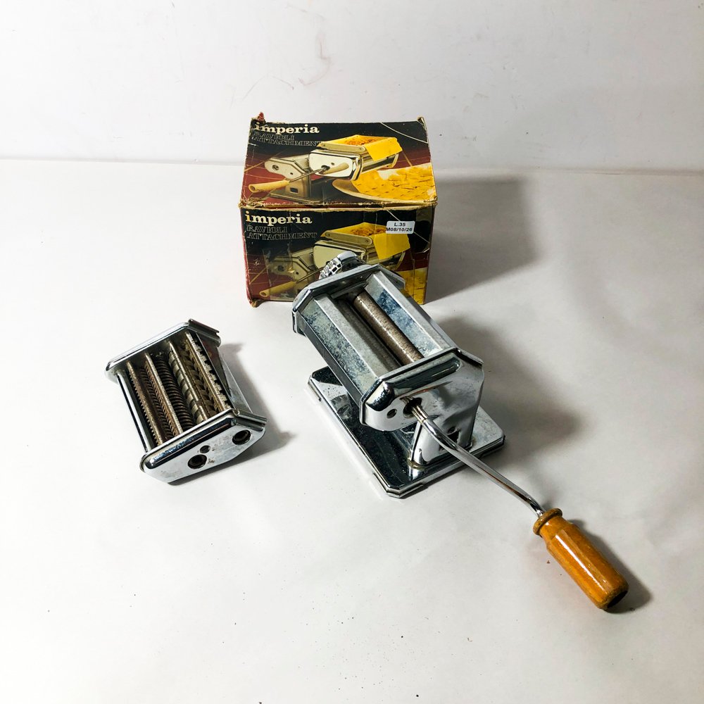 Máquina Manual Imperia para Amasar y Cortar Tallarines, Made in Italy