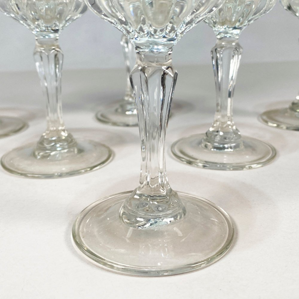 Seis copas hialinas de cristal - imagen 2