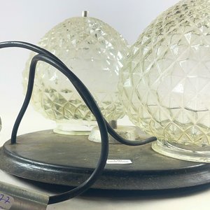Colgante de 2 luces con pantallas de vidrio prensado - imagen 3