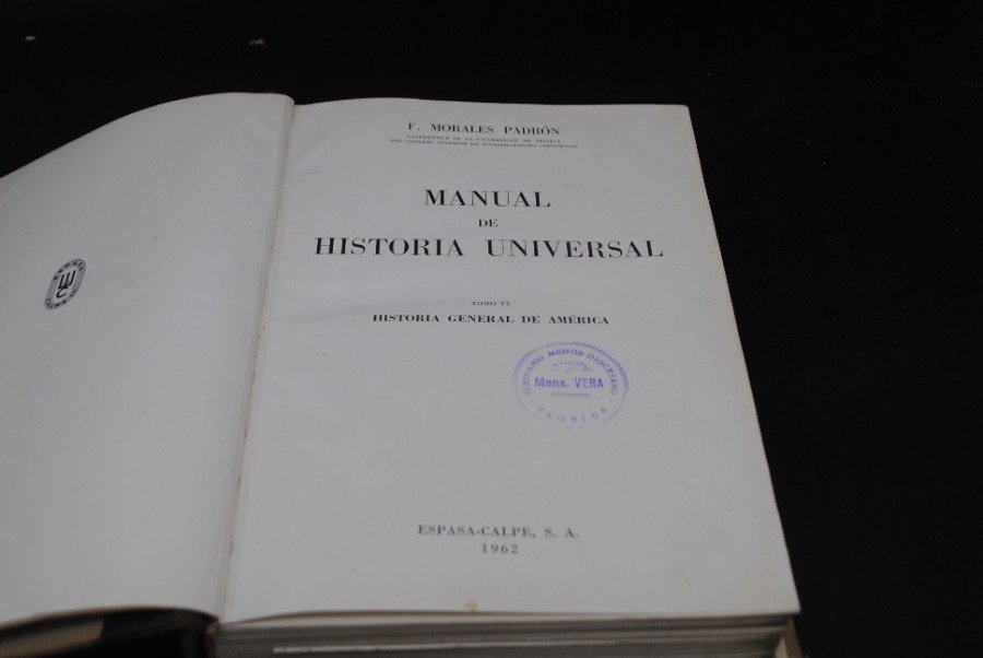 Libro de Historia Universal con cubierta de cuero - imagen 3