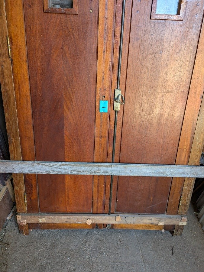 Puerta doble exterior en cedro con marco de pinotea - imagen 12