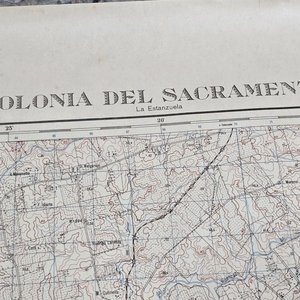 Lote siguiente: Mapa de Colonia del Sacramento La Estanzuela Instituto Geográfico