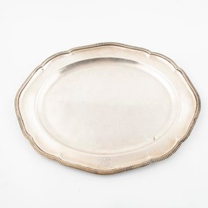 Bandeja Oval de Plata Inglesa Mappin & Webb - imagen 1