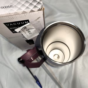 Vaso Térmico de Acero Inoxidable Violeta 900ml Nuevo en Caja - imagen 4