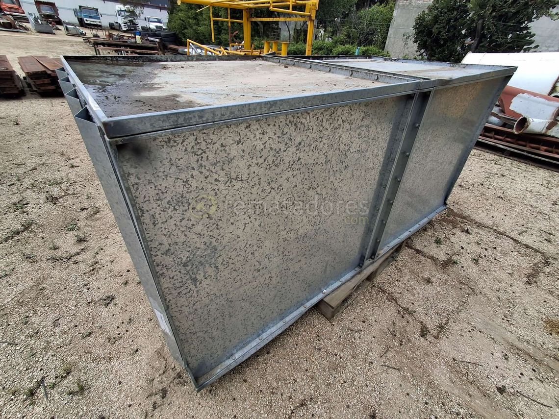 Contenedor Metálico Galvanizado Industrial