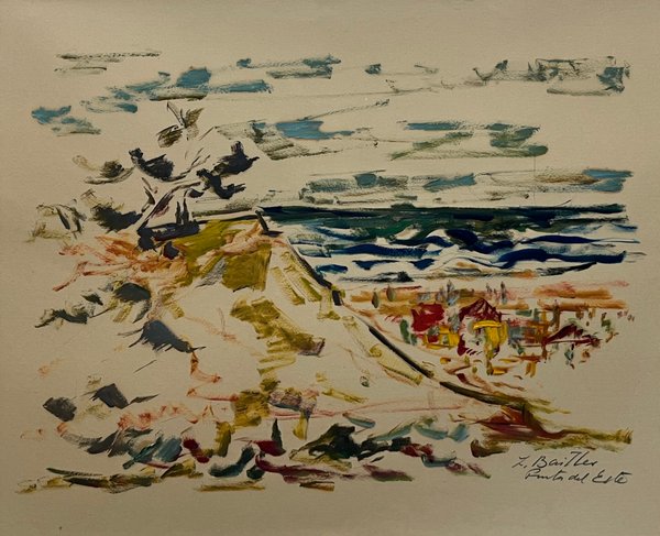 Obra de Zoma Baitler "Punta del Este" - Tempera sobre Papel - imagen 1
