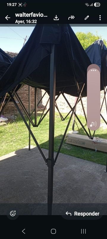 Gazebo 3x3 de primera marca, super resistente, blanco o negro - imagen 3