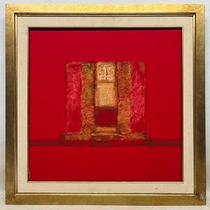 Oleo sobre tela "Serie del Paraíso II" de Mónica Packer, 50 x 50 cm - imagen 2