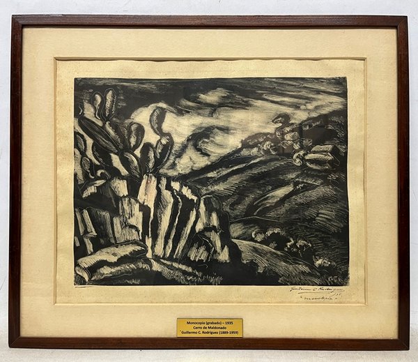 Lote anterior: Grabado de Guillermo Rodriguez 'Cerro de Maldonado'