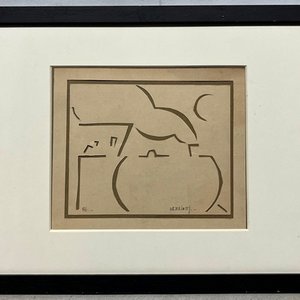 Obra "Bodegón" de Walter Deliotti: Técnica Mixta y Papel (14 x 17 cm) - imagen 2