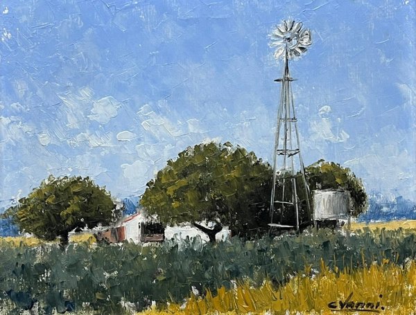 Pintura de Cesar Vanni 'Casco viejo'