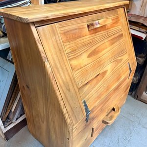 Mueble de Madera Rústico con Puerta Abatible y Cajón - imagen 7
