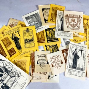 Cincuenta dibujos de artistas de diferentes bibliotecas del mundo (exlibris 9 - imagen 3