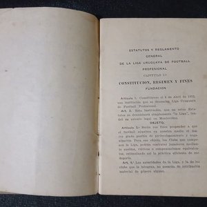 Estatutos y Reglamento General Liga Uruguaya de Football Profesional 1932 - imagen 2
