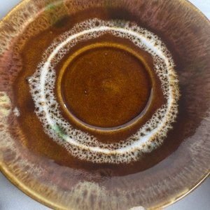 Juego de Tazas y Platillos de Cerámica Marrón - imagen 11