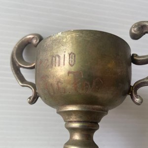 Trofeo Metálico "Premio FIC FAC" con Base de Madera - imagen 2
