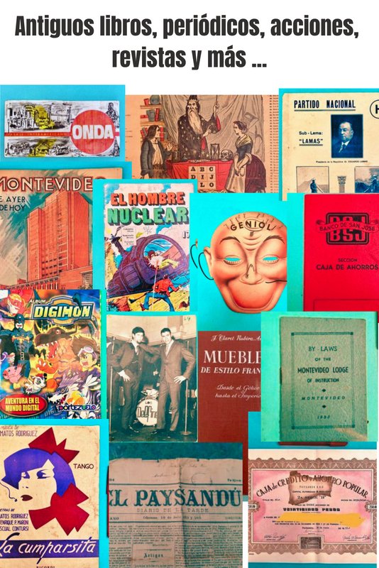 Colección de Libros Antiguos, Revistas y Acciones