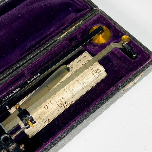 Estuche de medición antiguo con estuche - Descripción detallada - imagen 4