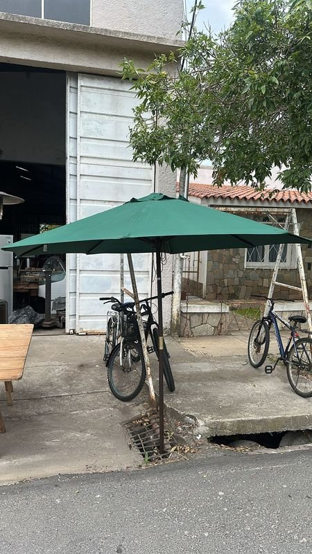 Sombrella Grande Verde para Exterior