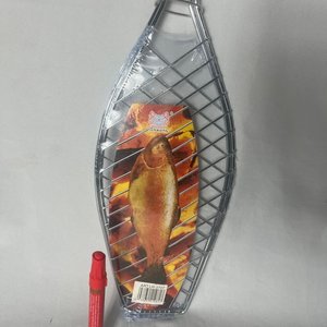 Parrilla para Pescado en Acero Inoxidable con Mango de Madera - imagen 4