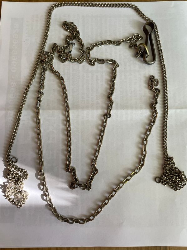 Cadenas de Metal Plateado para Dama