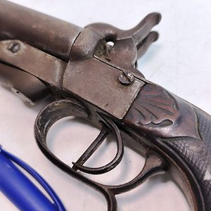 Pistolón Antiguo Doble Caño Sistema Lefaucheux Siglo XIX - imagen 2