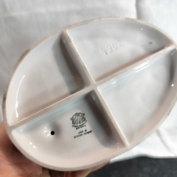 Porcelana Alemana Gerold #4902 de Niña con Gansos - imagen 6