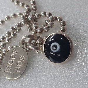 Cadena de Plata con Dije Ojo Turco - imagen 2